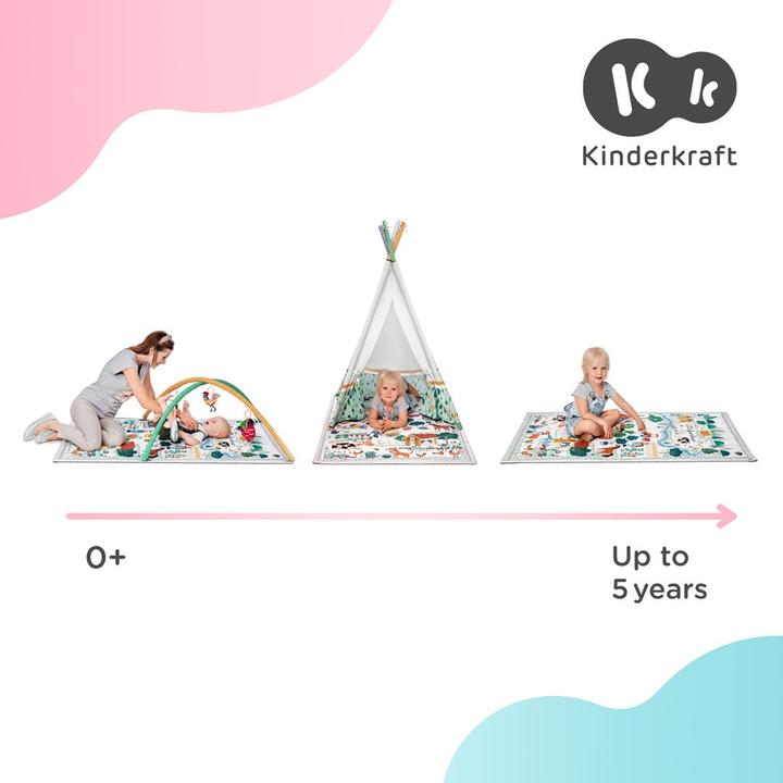 Productafbeelding KinderKraft LITTLE GARDENER educatief speelkleed (92 x 140 cm)