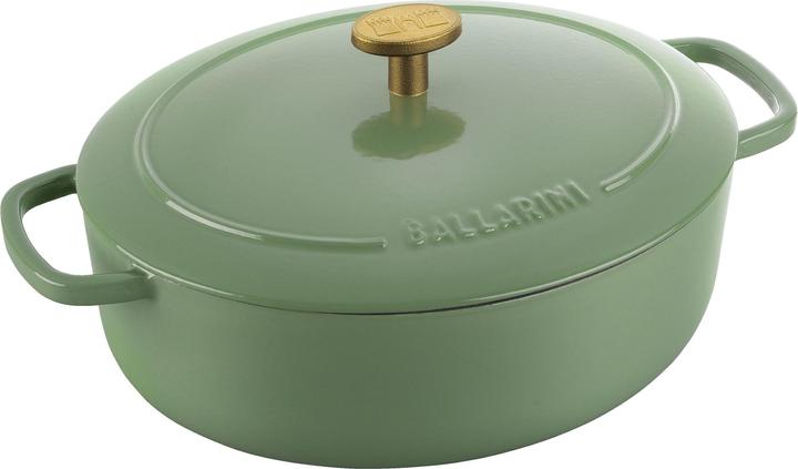Ballarini Bellamonte Cocotte 23 cm, ovale, Vert (23 cm, Cocotte + faitout, Fonte)