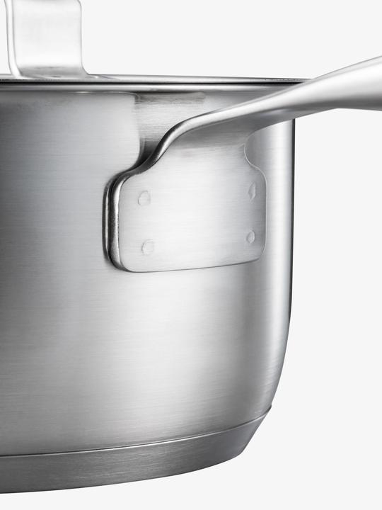 Actual product image Fiskars All Steel Saucepan with Lid, 1.5l (16 cm, Saucepan, Stainless steel)