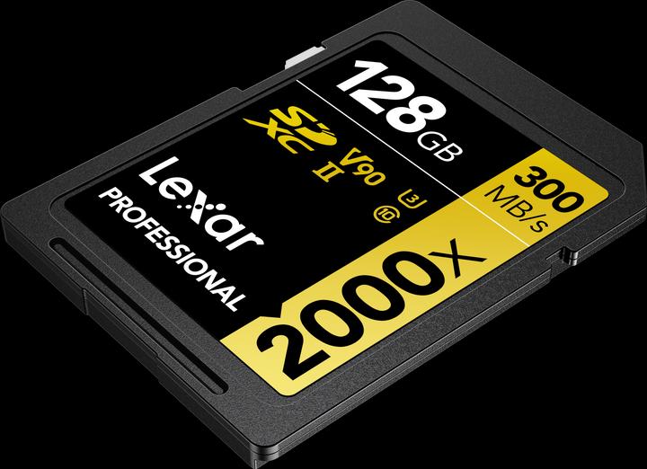 Actual product image Lexar Professional 2000x (128 GB, SDXC, U3, UHS-II)