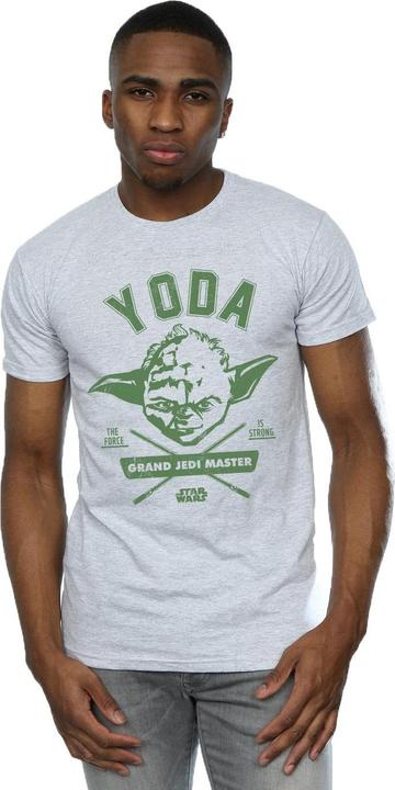Actual product image Star Wars Mens Yoda Collegiate T-Shirt (M)