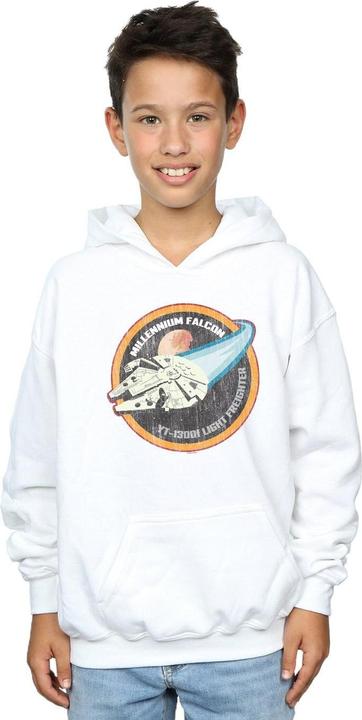 Immagine prodotto Star Wars Millennium Falcon Badge Felpa con Cappuccio Ragazzi (128)