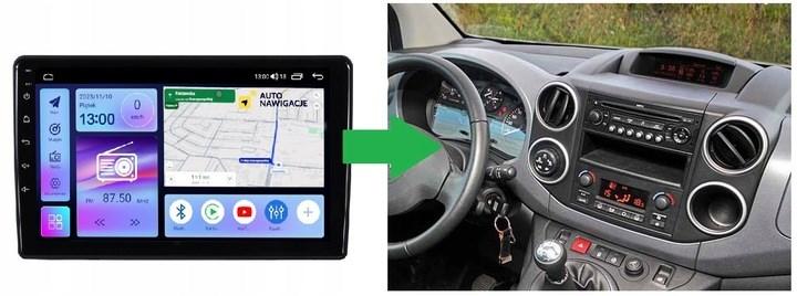 Actual product image No Name RADIO GPS NAVIGATION PEUGEOT PARTNER II 2008-2018 (9")