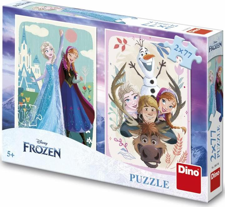 Produktbild Dino Puzzle Eisreich: Anna und Elsa 2x77 Teile (77 Teile)
