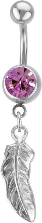 Actual product image Bijouteria Bellypiercing (Brass, Surgical steel, Crystal)