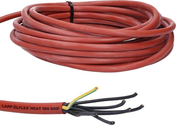 Actual product image Lapp 10 metres 0046012 Ölflex Heat 180 silicone cable 7 x 1.0 mm² I Silicone cable I Sauna heater cable (10 m)