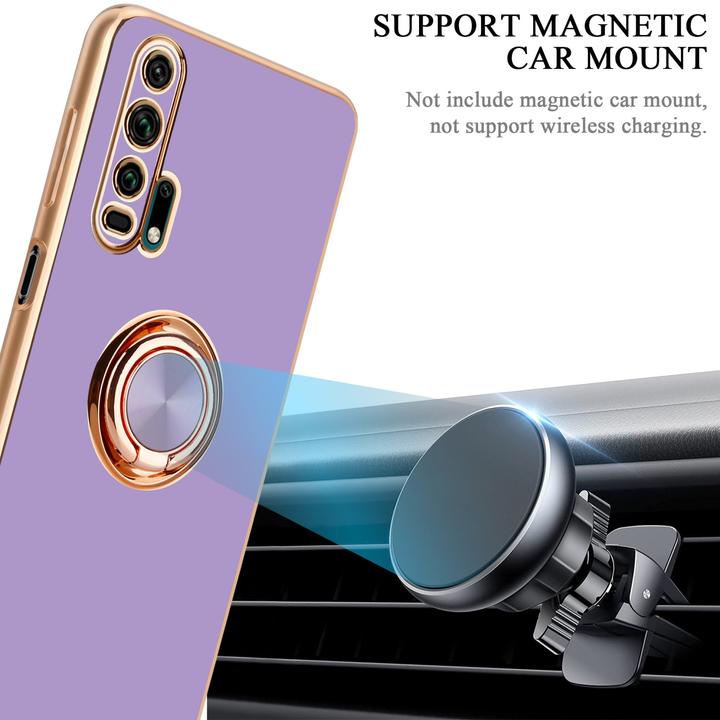 Image du produit Cadorabo Housse pour Honor 20 PRO en TPU avec protection pour appareil photo et anneau LM089 Style (Honor 20 Pro)