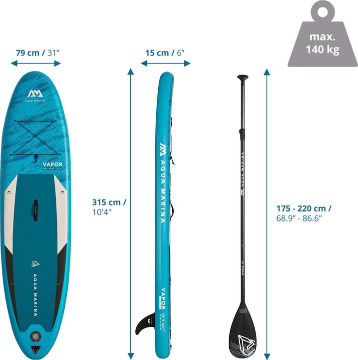 Image du produit Aqua Marina iSUP Vapor All-Around (10'4")