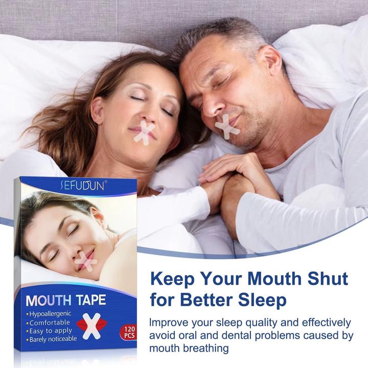 Swissdetector Mouth Tape - Hypoallergenes Klebeband - 120Stk (Hygieneprodukt)