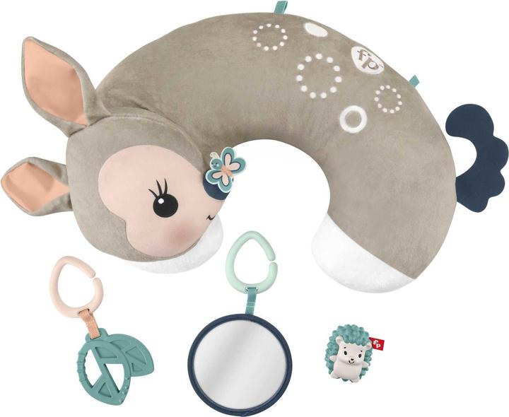 Produktbild Fisher-Price Rehkitz Spielkissen mit Spiegel, Beissring und Igel-Rassel