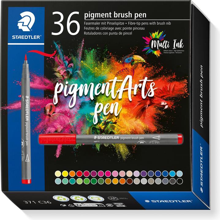 Actual product image Staedtler Pigment Arts (Multicoloured, 36 x)