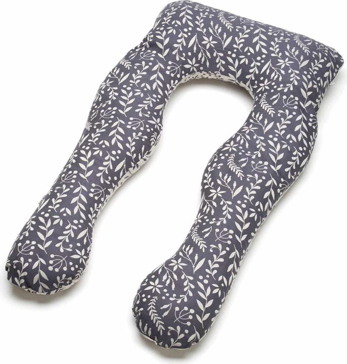 Coussin d'allaitement et de sommeil Flora Cool Grey