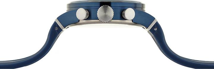 Actual product image Locman Italy Men's Watch Montecristo Classic Chrono PVD blue Ref. 051 (Chronograph)