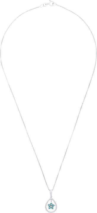 Actual product image zz_ArchivedByPCD_Amor Schmuck_zu_Amor Amor Halsschmuck für Damen, 925 Sterling Silber, Zirkonia synth. | Blume (Silver 925)