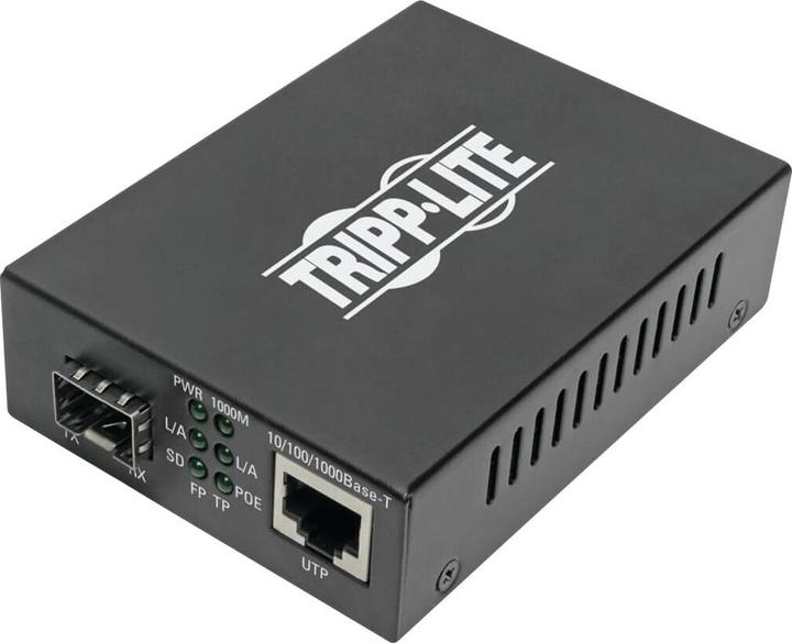 Eaton TRIPPLITE Gigabit SFP Fibra a Ethernet Media Converter POE+ Cavi di alimentazione internazionali