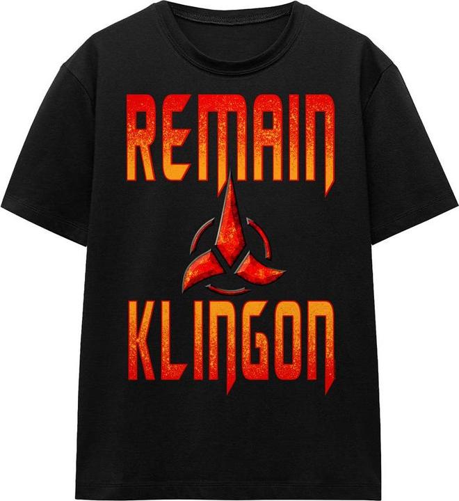 Produktbild Universal Textiles Remain Klingon TShirt (S)
