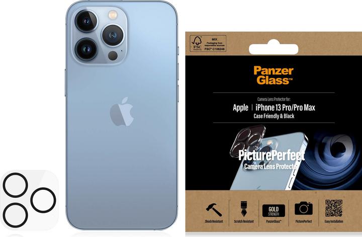 Immagine prodotto PanzerGlass Protezione della macchina fotografica (1 Pezzo/i, Apple iPhone 13 Pro Max, Apple iPhone 13 Pro)