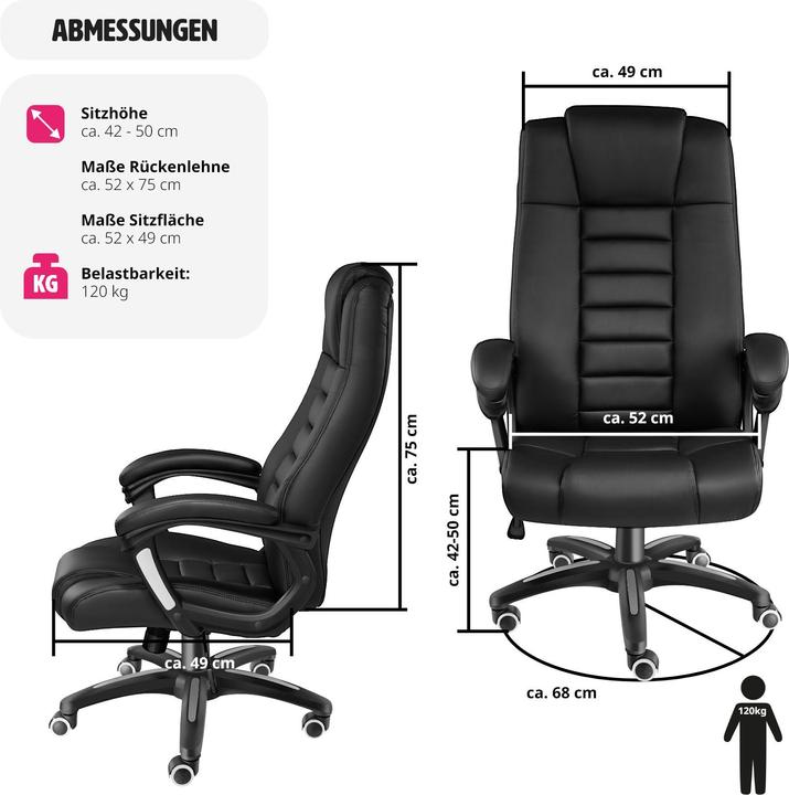 Image du produit tectake Chaise de bureau