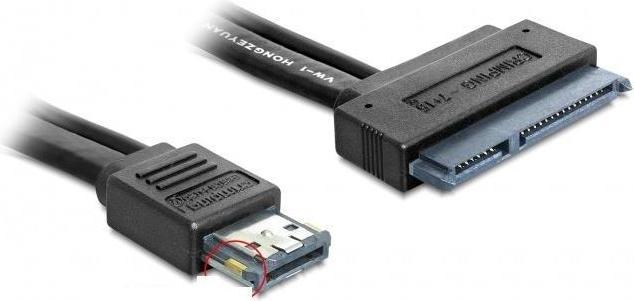 Image du produit Delock Câble eSATAp > SATA 22pin 2½" / 3½" HDD