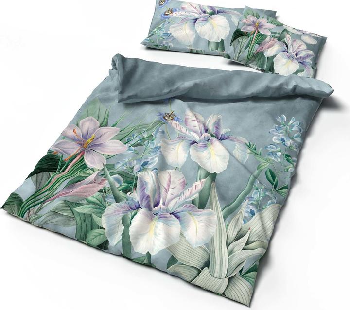 Immagine prodotto Lotus Bettwaren Création Biancheria da Letto Satin Iris (Copricuscino, 65 x 65 cm)