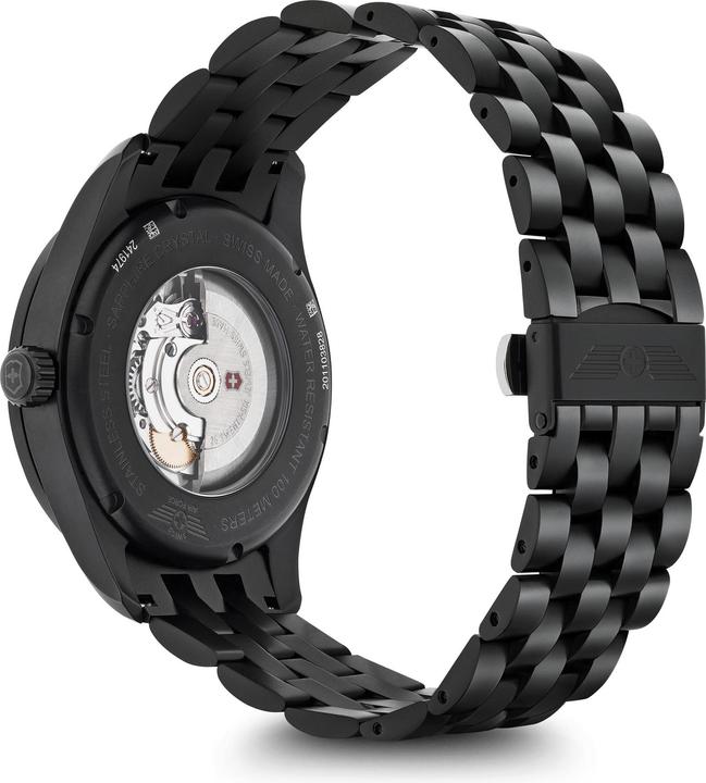 Produktbild Victorinox Airboss Mecha 42, BLK PVD, BLK dial, BLK SST br (Fliegeruhr, 42 mm)