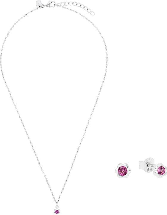 Immagine prodotto Prinzessin Lillifee Multisets für Mädchen, 925 Sterling Silber, Zirkonia synth. | Geburtsstein (Argento 925)