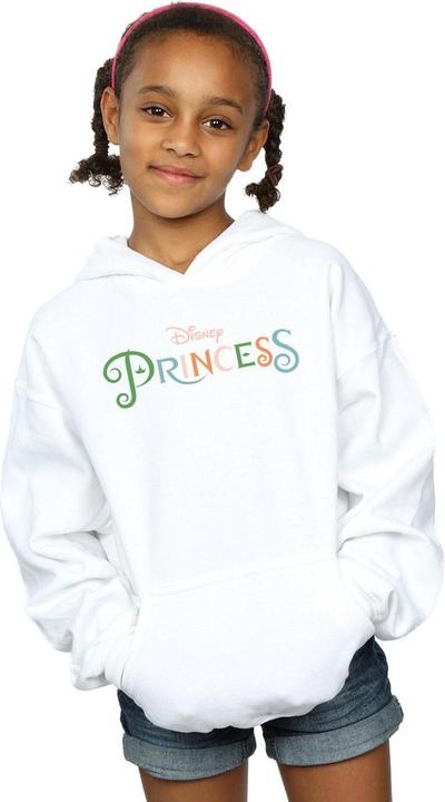 Immagine prodotto Disney Princess Colour Logo Felpa con Cappuccio Ragazze (128)