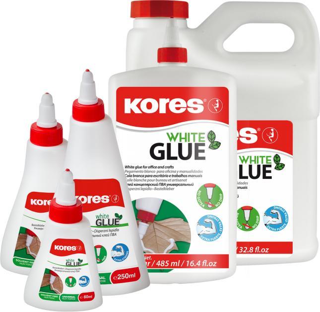 Image du produit Kores colle blanche (125 g, 125 ml)