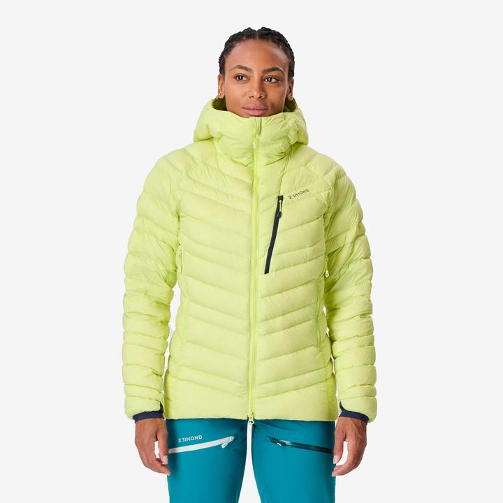 Simond Women's mountaineering down jacket - Lemon yellow