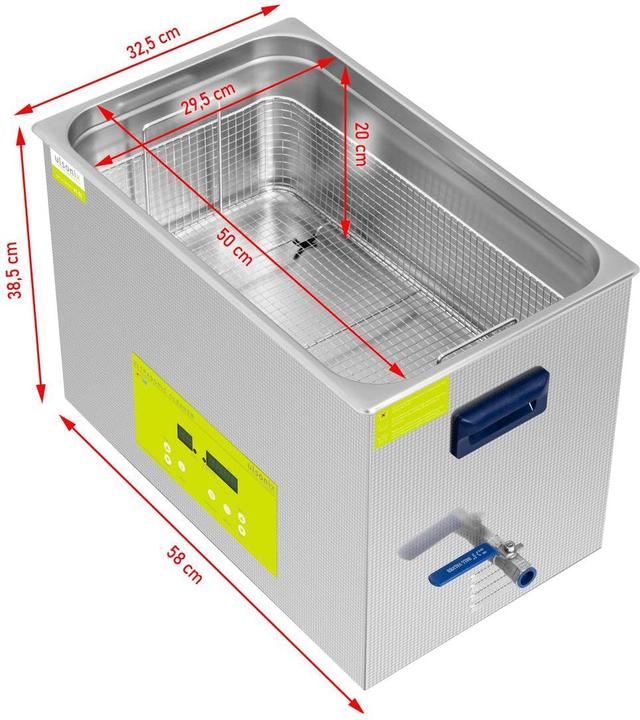 Produktbild Ulsonix Ultraschallgerät Degas Ultraschall Reiniger Ultraschallreiniger 30 l 600 W (40 kHz, 30000 ml)