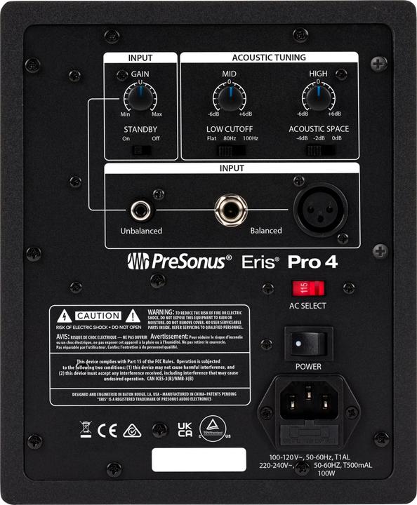 Produktbild PreSonus Eris Pro 4 (Aktiv, 1 Stk., 1x 80 W)