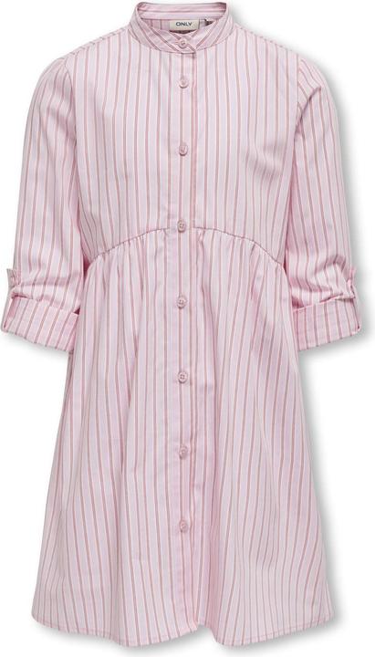Only Locker geschnitten Mandarin Kragen Umgeschlagene Ärmelbündchen Kurzes Kleid Kleid