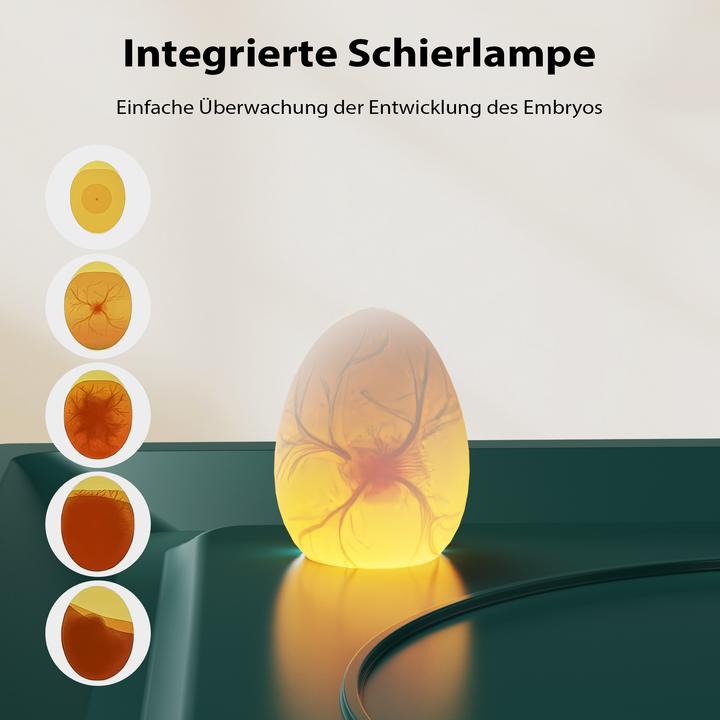 Produktbild Fudajo Vollautomatischer Flächenbrüter Brutmaschine 15 Eier Inkubator Hühner