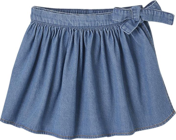 Image du produit Vertbaudet Jupe-short fille en denim léger (92)