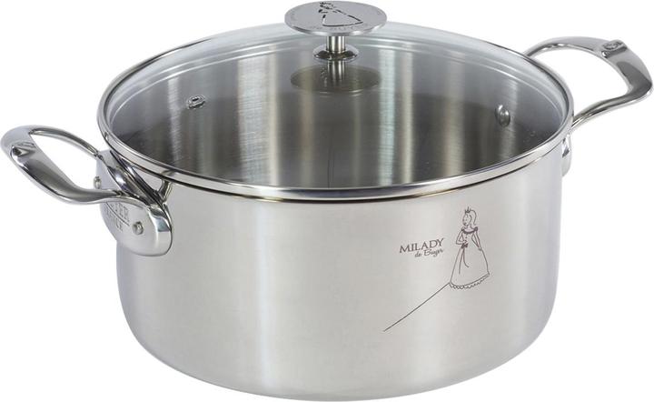 Image du produit de Buyer Cocotte MILADY gris (24 cm, Cocotte + faitout, Acier inoxydable)