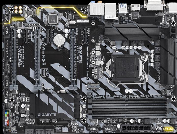Produktbild Gigabyte Z370-Hd3 (LGA 1151, Intel Z370, ATX)