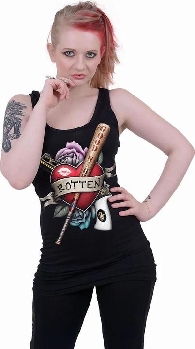 Actual product image Spiral Womens/Ladies Rotten Harley Quinn Razor Back Tank Top (M)