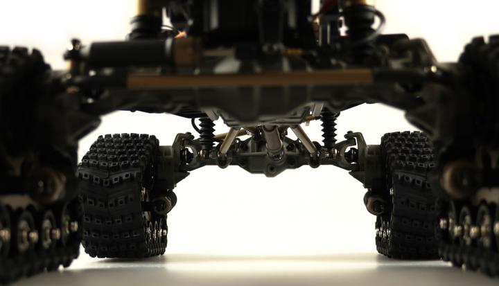 Produktbild Amewi AMXRock RCX10PTS Elektro Brushed Crawler Kette 1:10 RTR Militär grün (RTR Ready-to-Run)