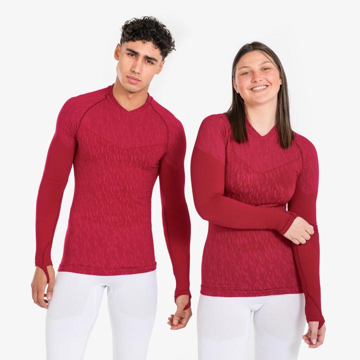 Produktbild Kipsta Damen/Herren Fussball Funktionsshirt langarm - Keepdry rosa (XL)