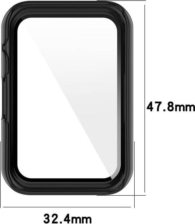 Productafbeelding Cover-Discount OPPO Watch Free - Beschermhoes met kogelvrij glas zwart