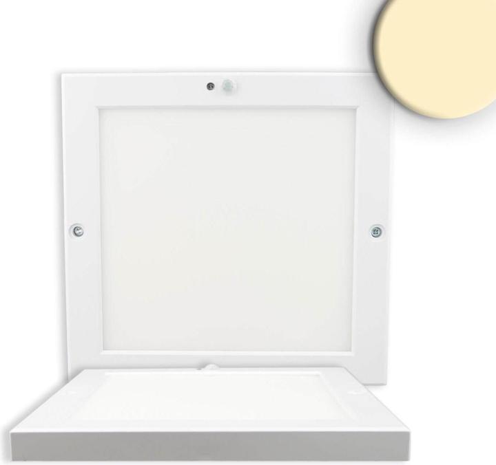 Image du produit Isoled Plafonnier Slim 18mm avec détecteur de mouvement/de lumière PIR, blanc, 18W, transformateur