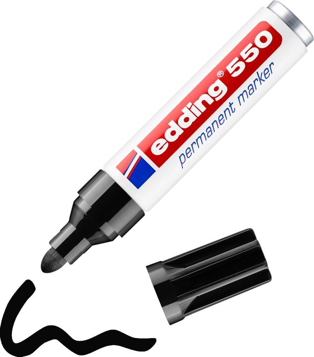 Actual product image Edding 550 (Black, 4 mm, 1 x)