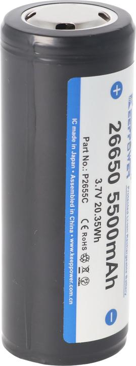 Keeppower Battery 26650, PCB protected (1 pcs., 26650, 5500 mAh)