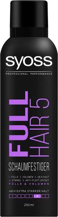 Immagine prodotto Syoss extra forte 4, lacca per capelli, 250 ml (250 ml, Agente schiumogeno)