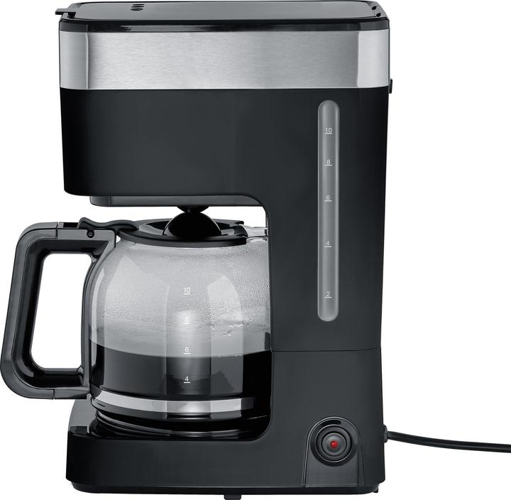 Produktbild Severin KA9263 Filterkaffeemaschine Glas Schwarz / Edelstahl-gebürstet