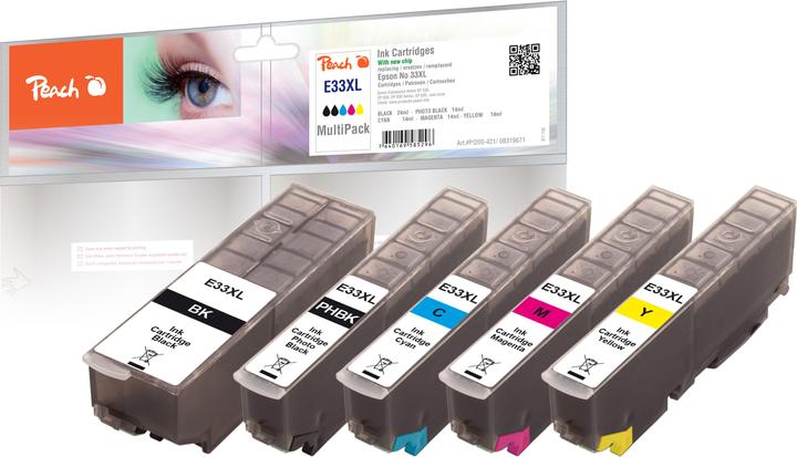 Actual product image Peach 33XL MultiP bk, c, m, y (M, PBK, FC, C, Y)