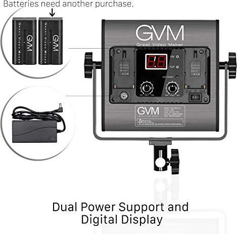Produktbild GVM LED Videoleuchten mit Ständer (Videoleuchte)