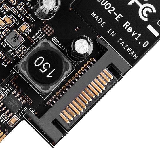 Produktbild Silverstone ECU02-E - USB-Adapter - PCIe 3.0 x2 Low-Profile