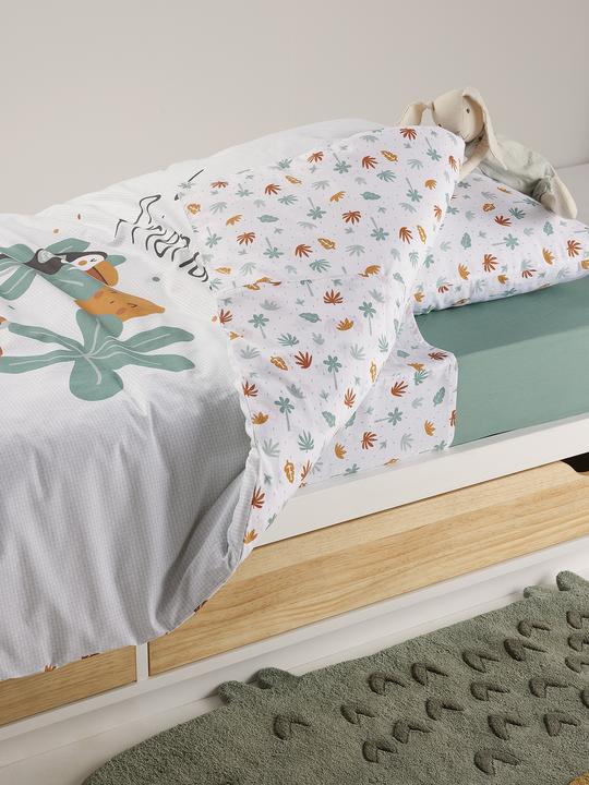 Actual product image Vertbaudet Children's bed linen set ANIMALS Magicouette with recycled cotton