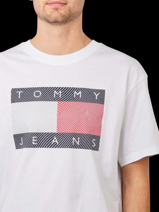 Produktbild Tommy Hilfiger Tommy Jeans Reflective Wave Flag T-Shirt white (S)